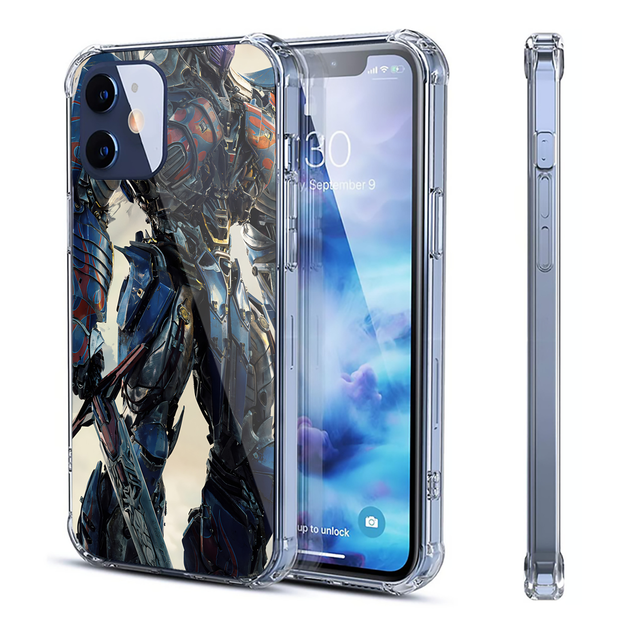 （画像用） Transformers トランスフォーマー 【iPhone 12シリーズ対応】透明スマホケース（クリアソフトケース）